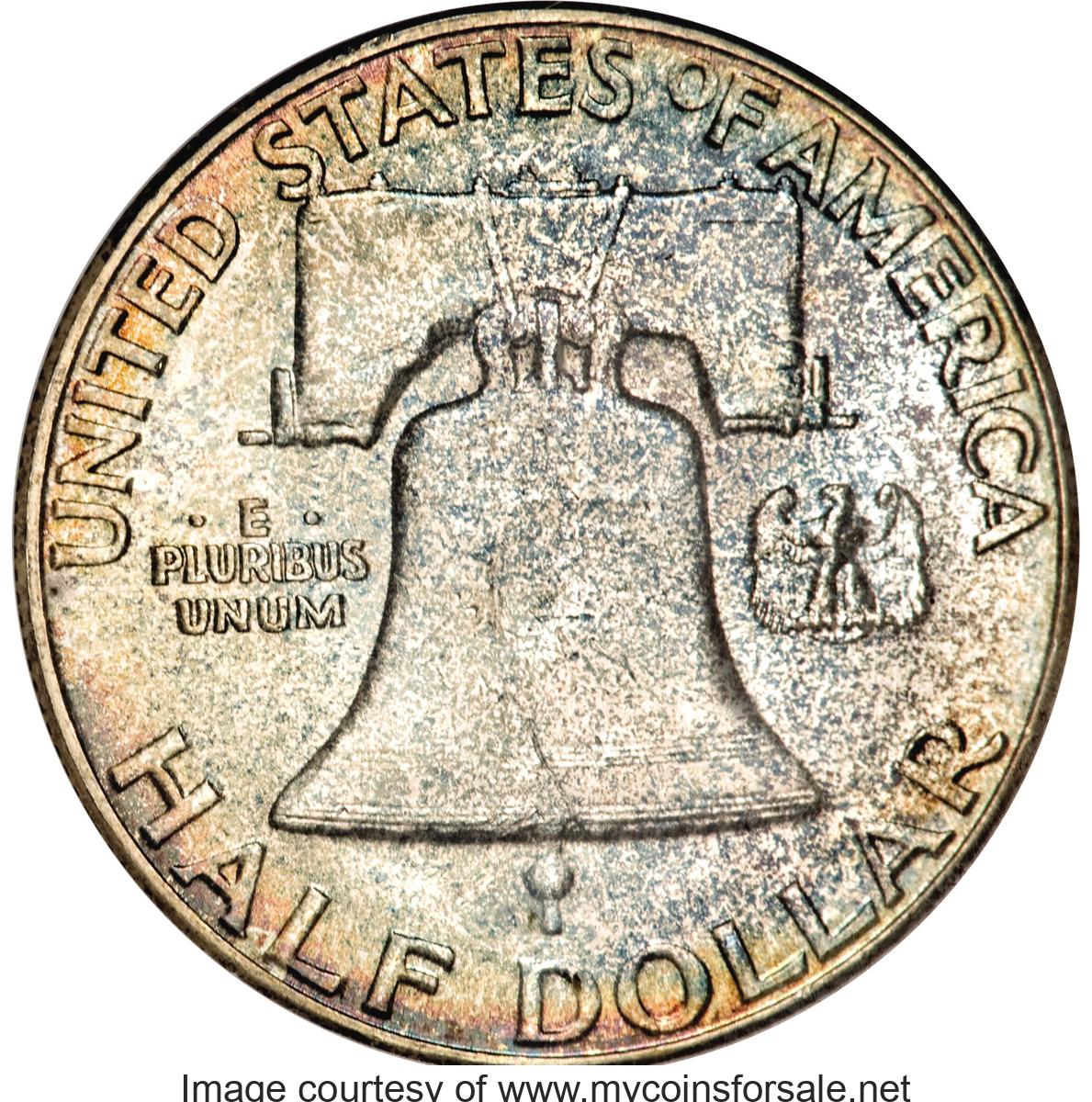 1951 50C MS67 Full Bell Lines - Main Back