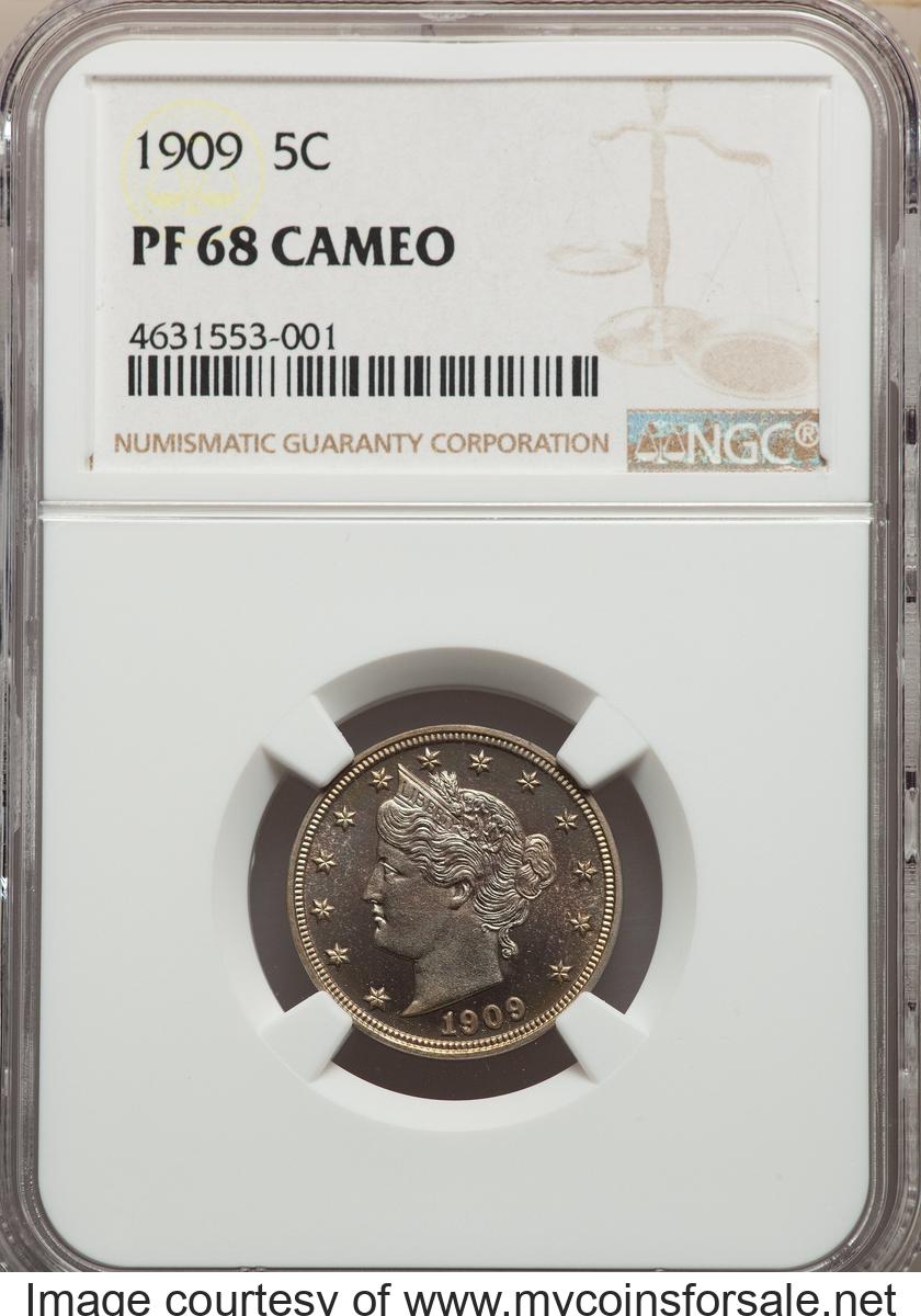1909 5C PR68 Cameo - Front