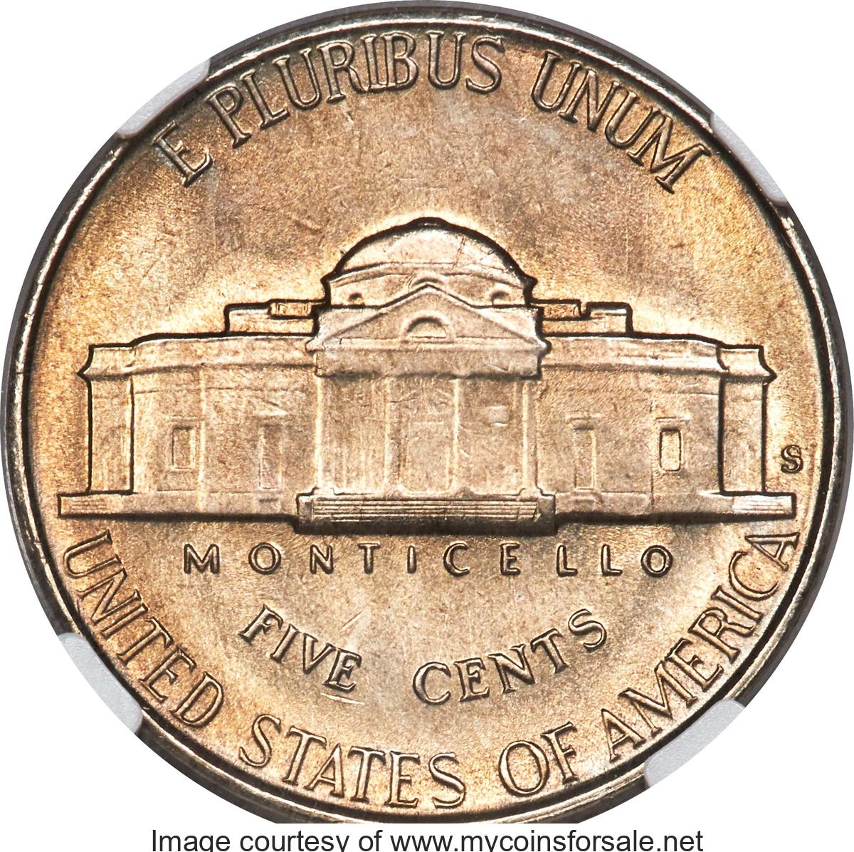 1947-S 5C MS67 Full Steps. - Main Back