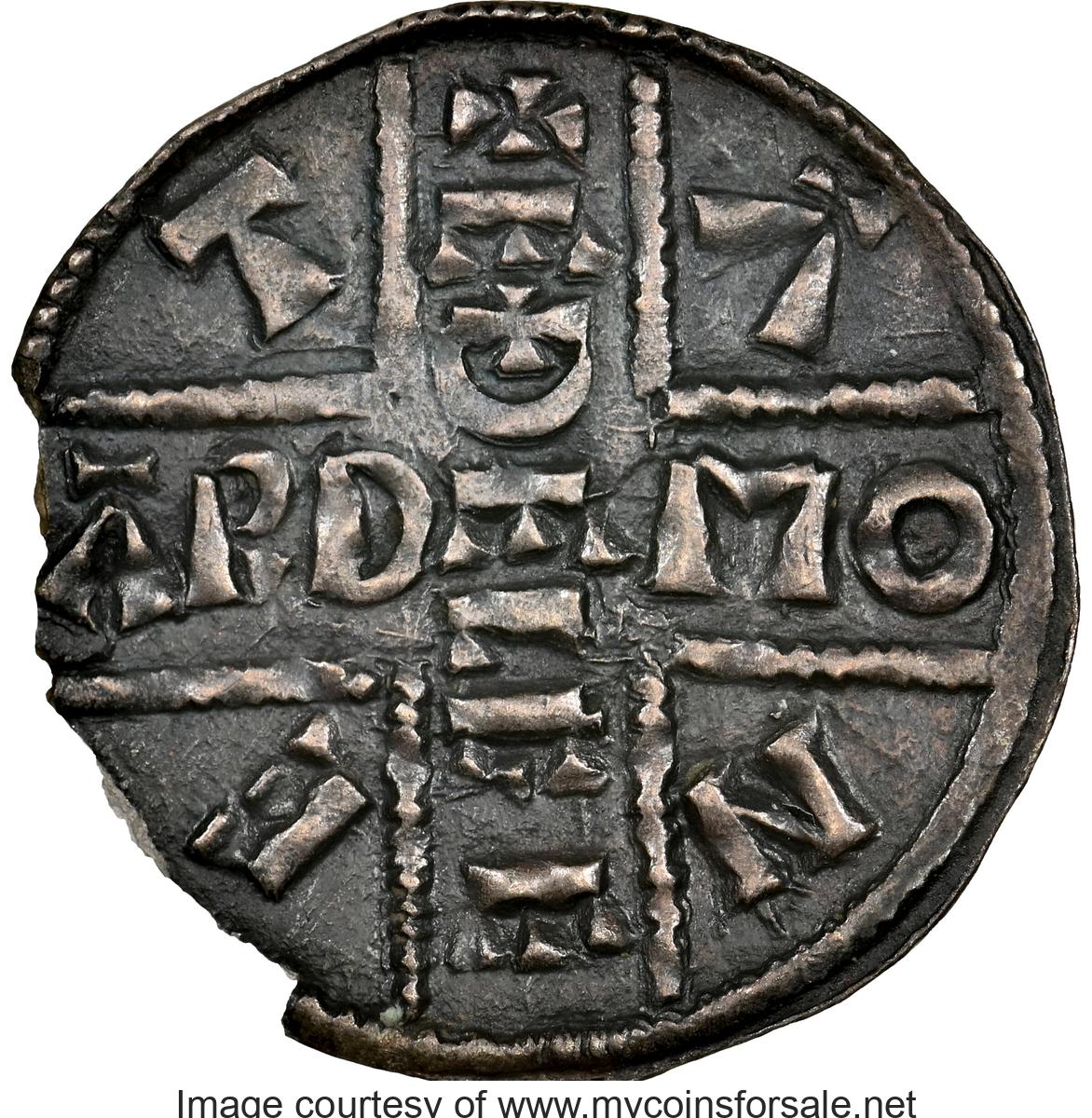 Great Britain: Kings of Wessex. Aethelberht (858-865) Penny ND (858-864) Chipped NGC - Main Back