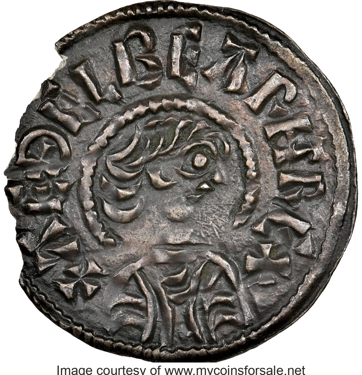 Great Britain: Kings of Wessex. Aethelberht (858-865) Penny ND (858-864) Chipped NGC - Main Front