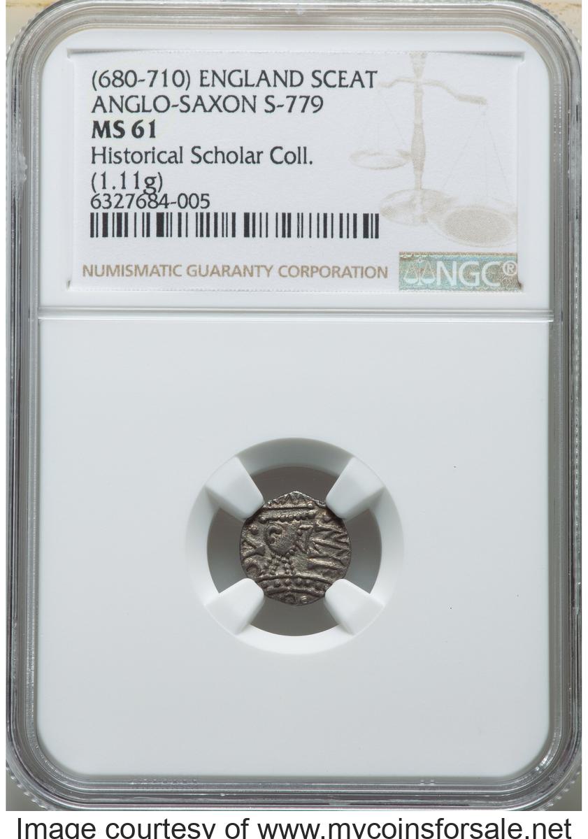 Great Britain: Early Anglo-Saxon. Primary Phase Sceat ND (680-710) - Front