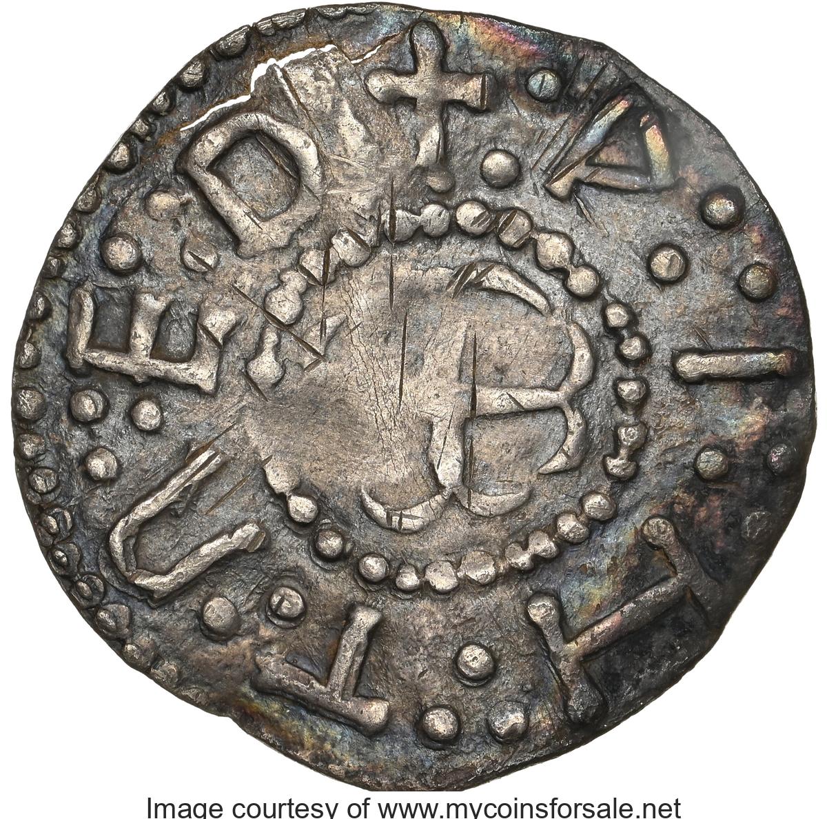 Great Britain: Kings of Mercia. Coenwulf (796-821) Penny ND (796-821) XF Details (Bent) NGC - Main Back