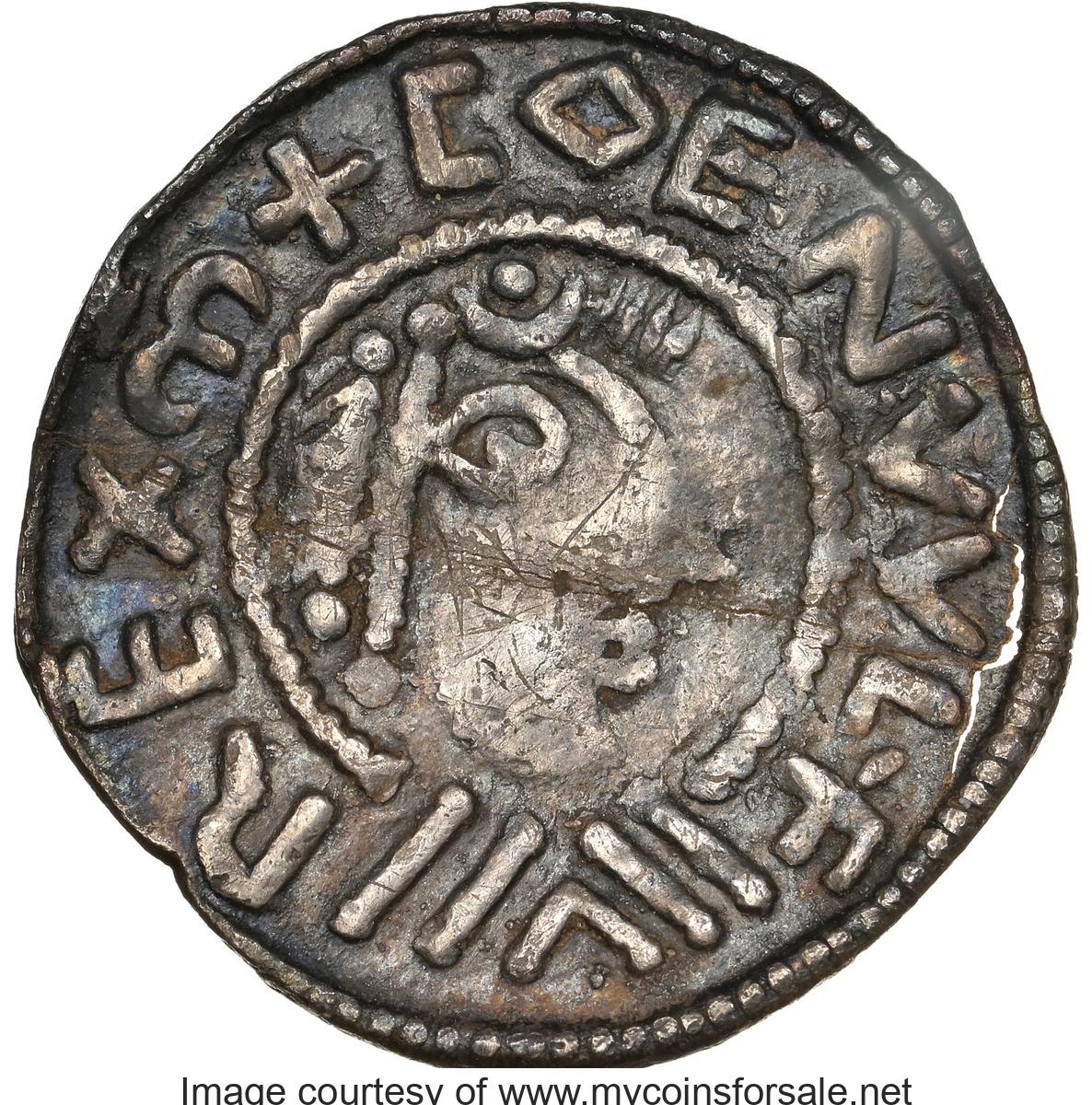 Great Britain: Kings of Mercia. Coenwulf (796-821) Penny ND (796-821) XF Details (Bent) NGC - Main Front