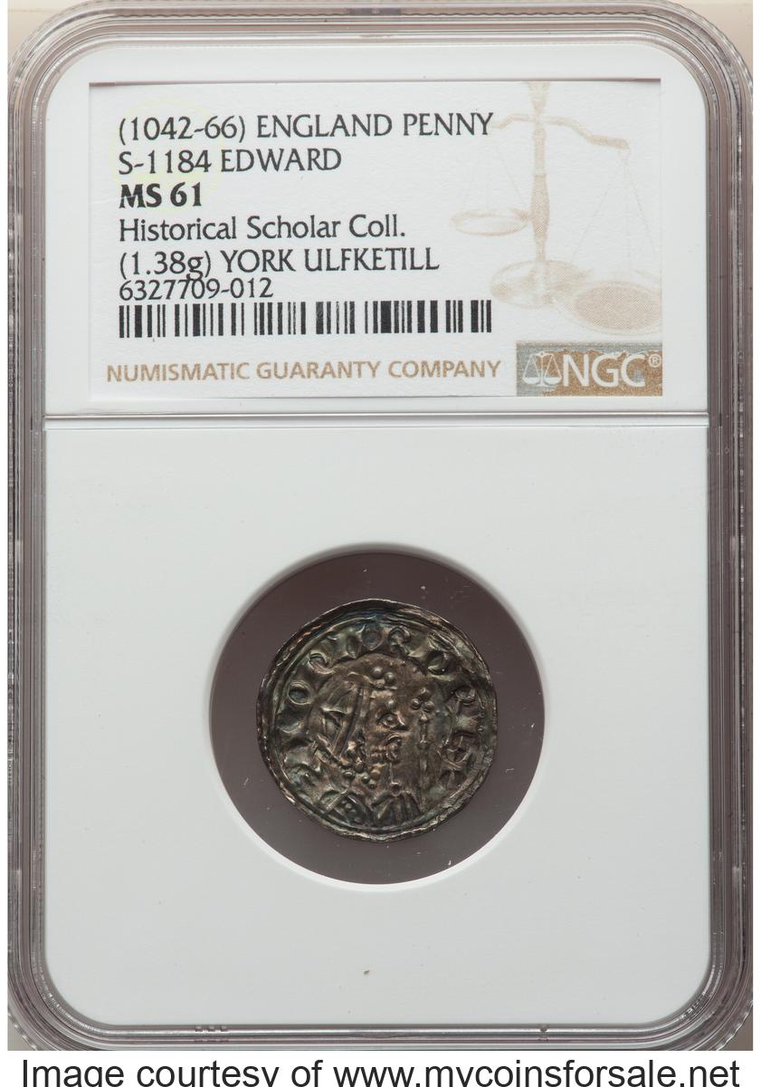 Great Britain: Kings of All England. Edward the Confessor (1042-1066) Penny ND (1065-1066) MS61 NGC