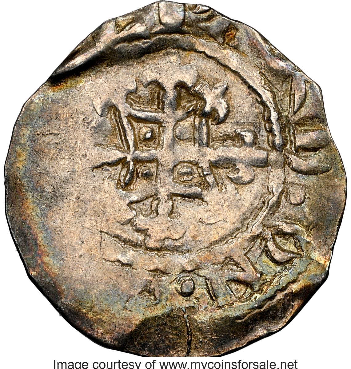 Great Britain: Henry I Penny ND (1100-1135) MS62 NGC - Main Back