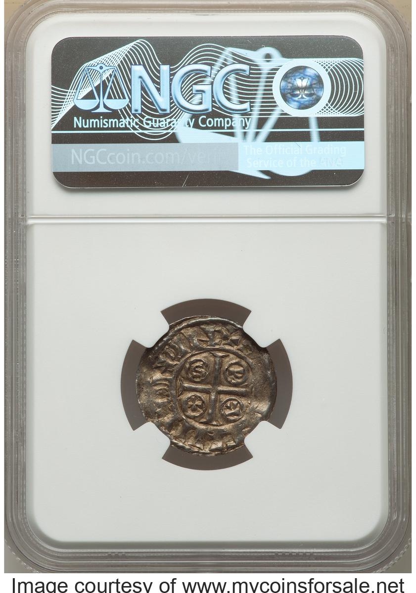 Great Britain: William I, the Conqueror Penny ND (1066-1087) MS62 NGC - Back
