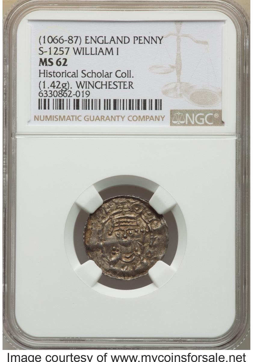 Great Britain: William I, the Conqueror Penny ND (1066-1087) MS62 NGC