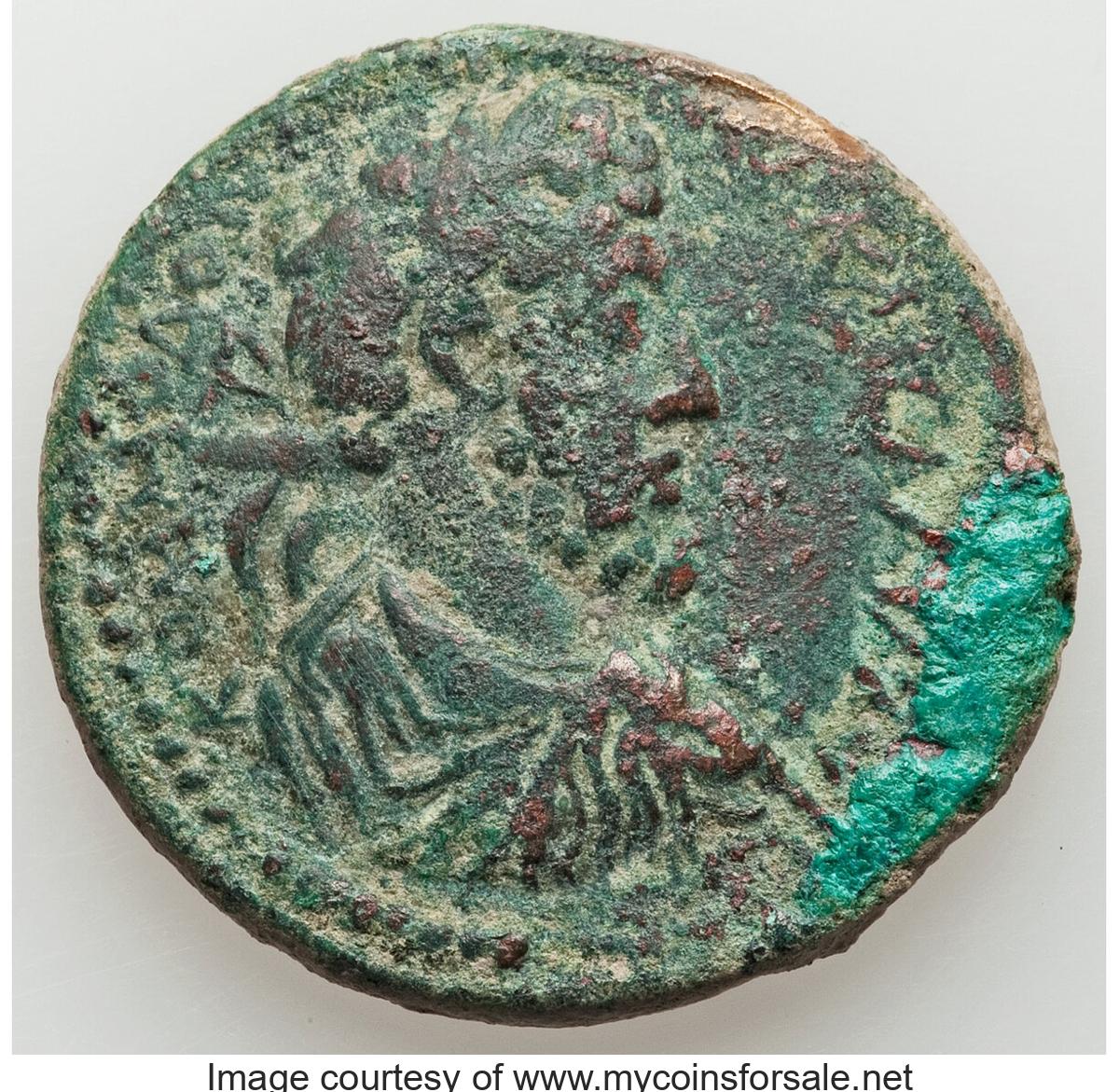 Ancients: CILICIA (?). Uncertain mint. Commodus (AD 177-192). AE (34mm, 25.41 gm, 6h). Fine, edge cut,